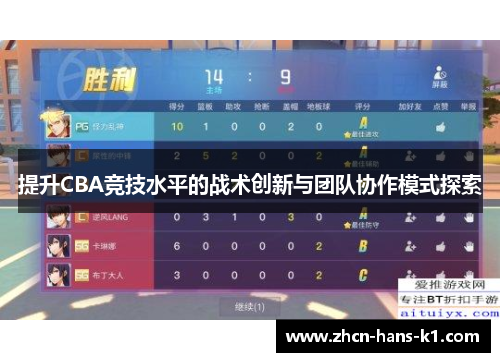 提升CBA竞技水平的战术创新与团队协作模式探索